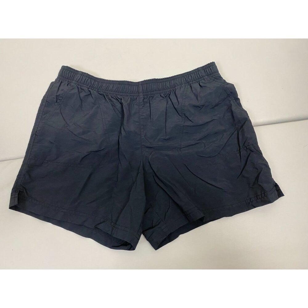 Columbia Nylon Shorts Black Women Medium Pull On Elastic Waist Outdoor Hiking